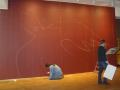 Какой простор для фантазии... 4 метра высотой и 7, 75 длиной - сыктывкарский художник-этнофутурист Павел Микушев расписывает стену в Эстонском музее